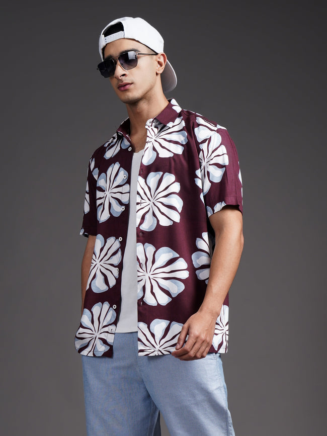 Men Eldun Black Printed Shirt