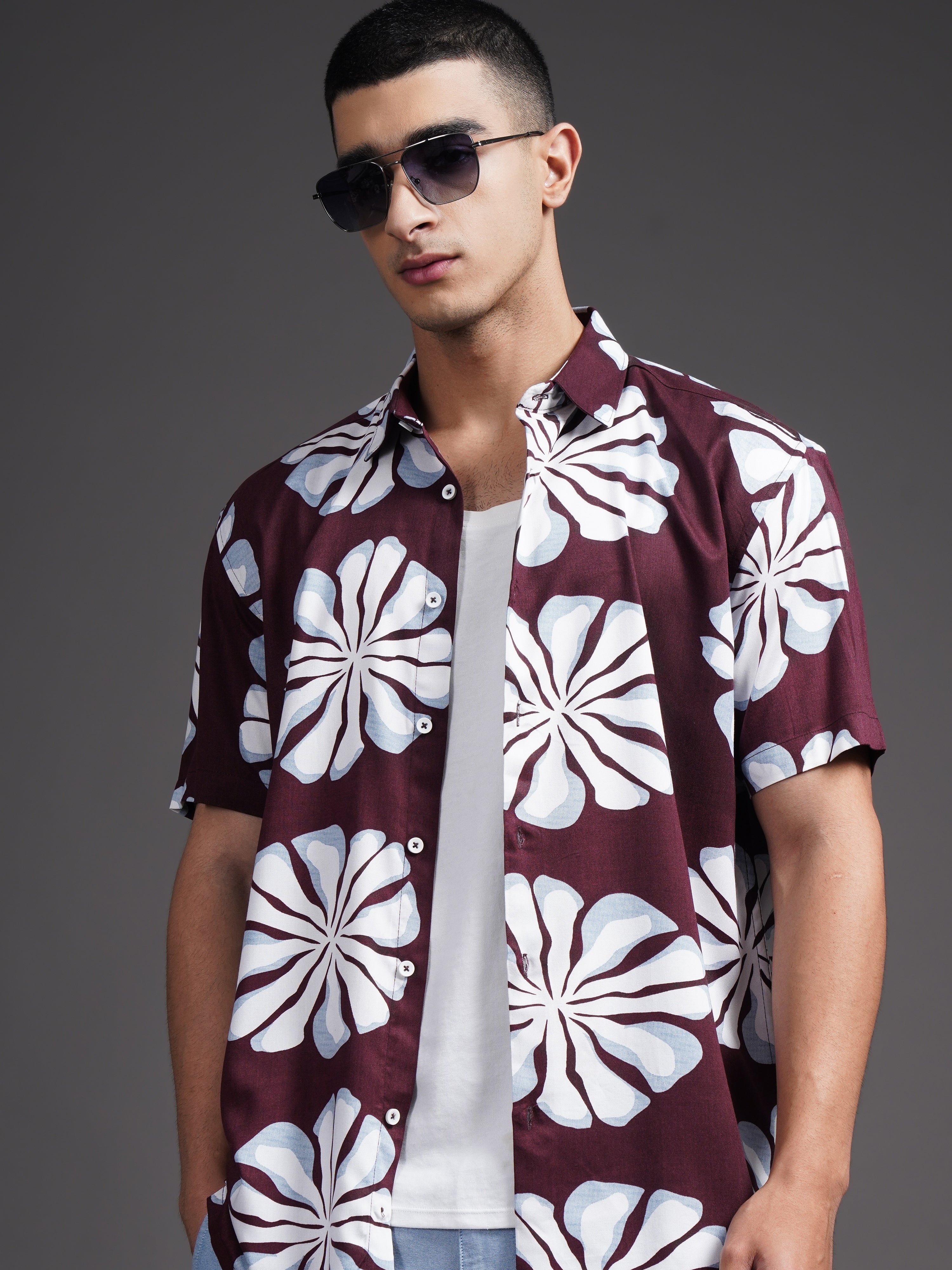 Men Eldun Black Printed Shirt