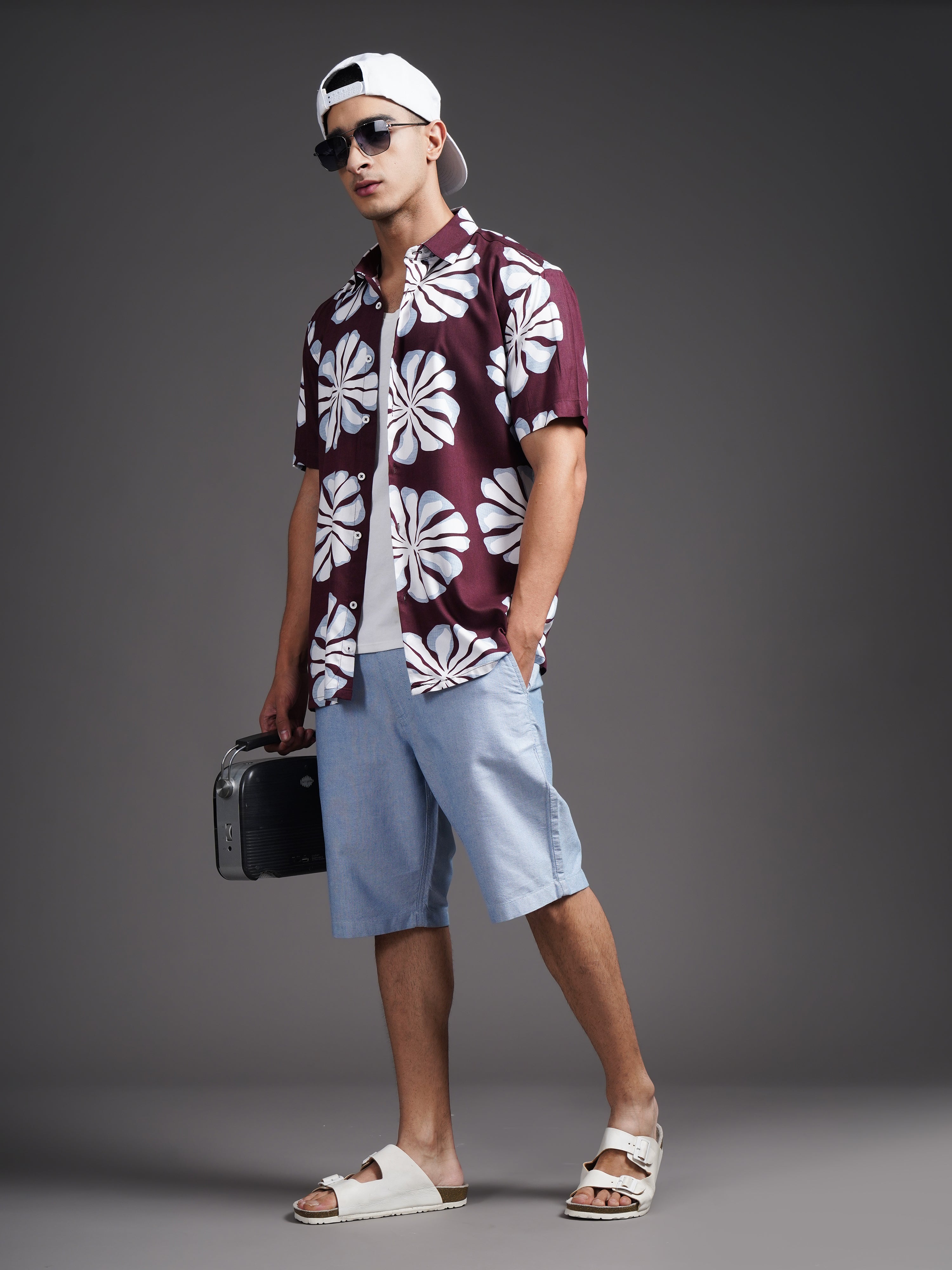 Men Eldun Black Printed Shirt