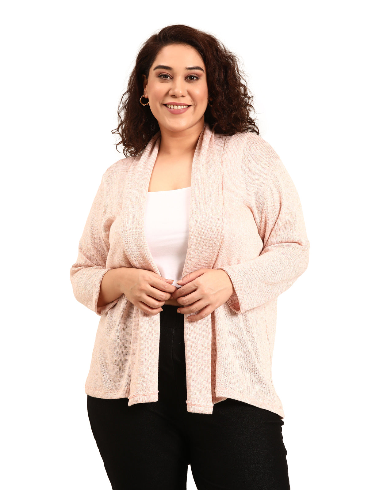 Women Woolen Pink Shurg