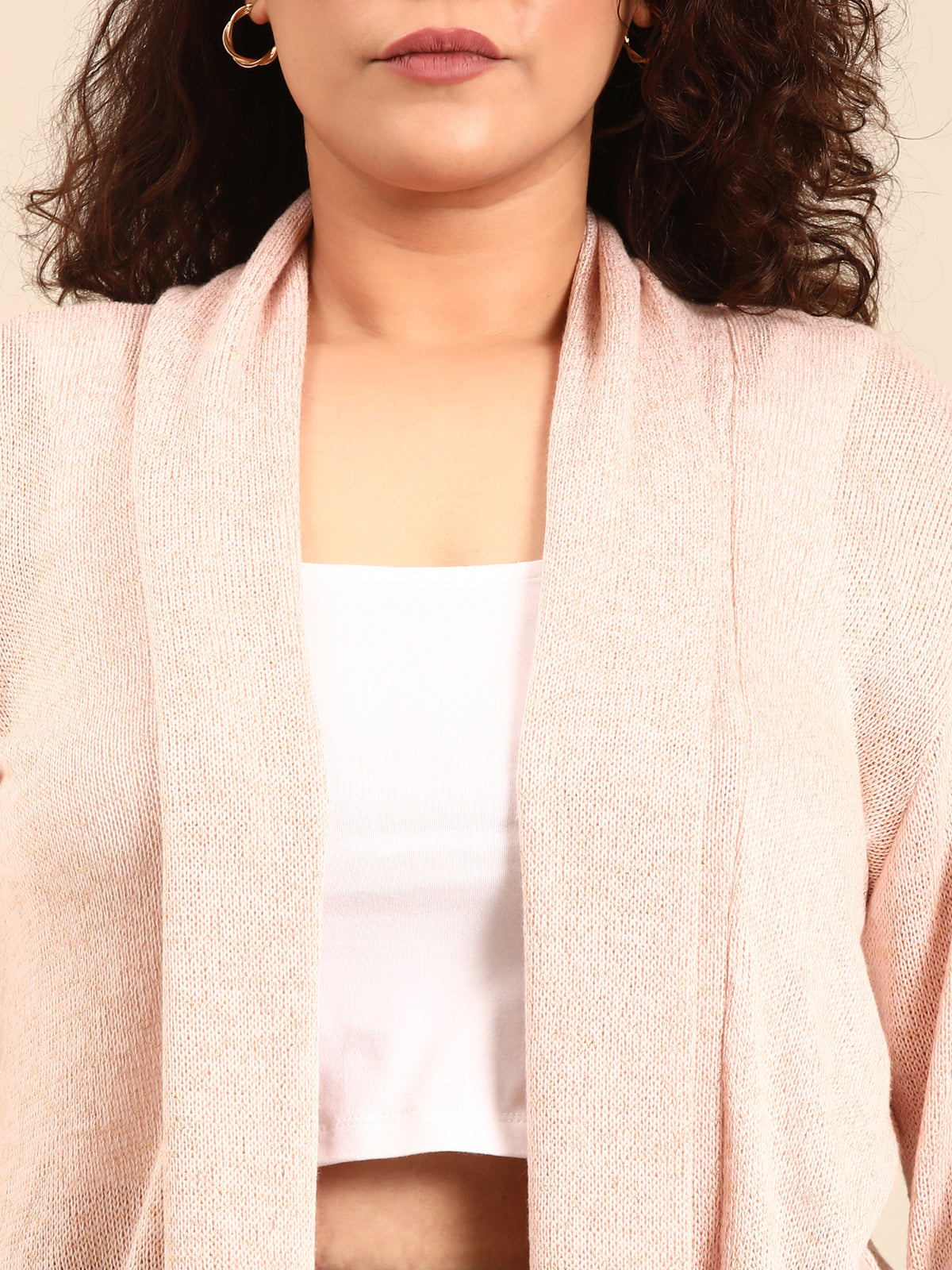 Women Woolen Pink Shurg