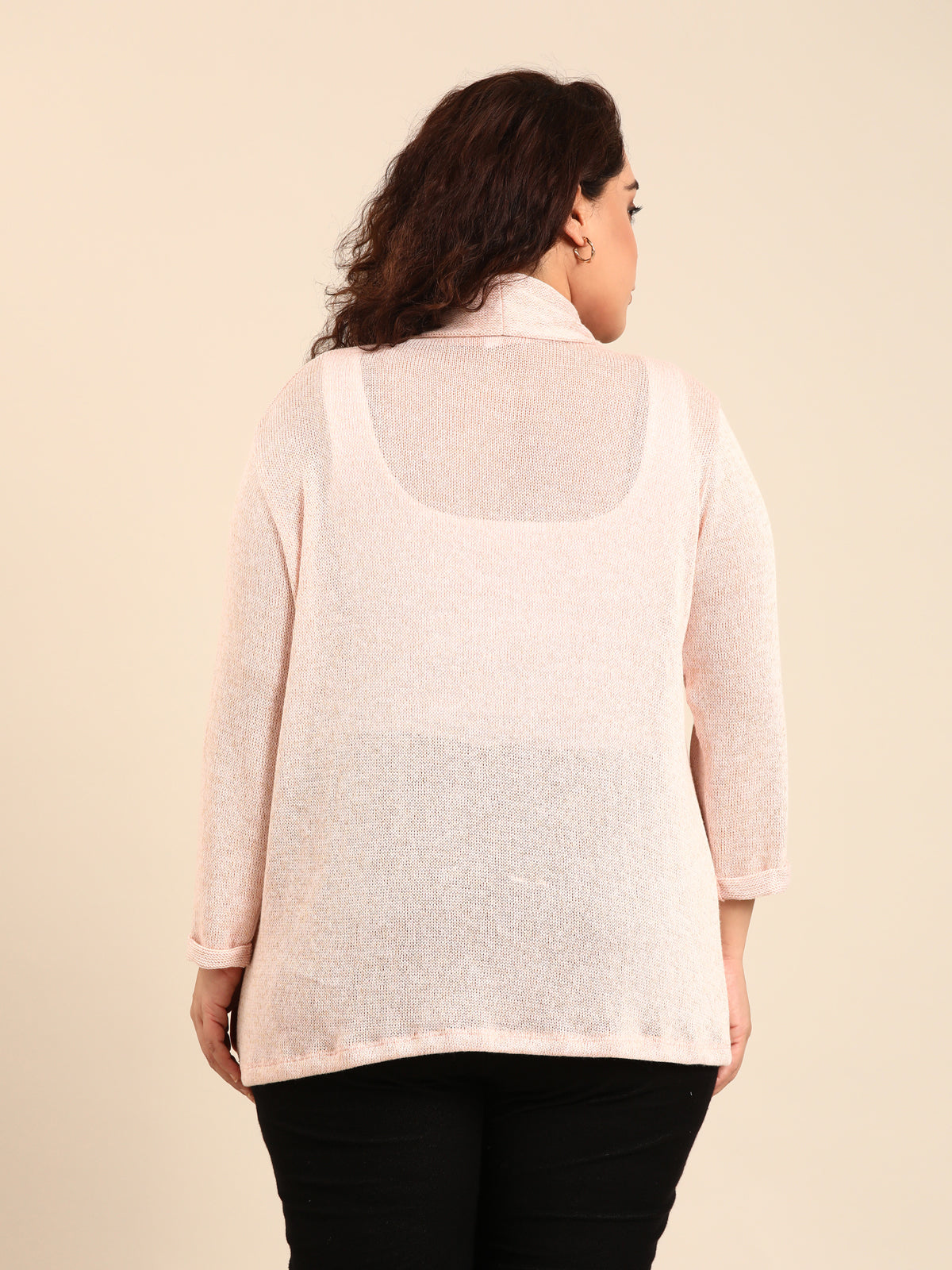 Women Woolen Pink Shurg