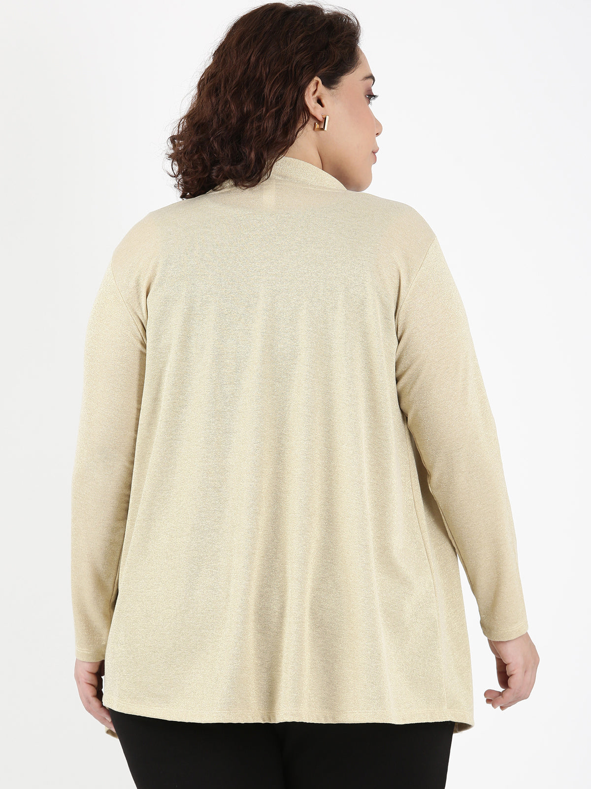Women Gold Shimmer Shrug