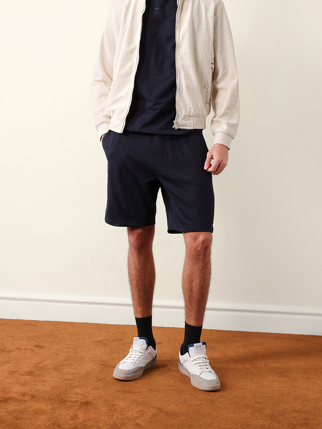 Men Solid Cotton Shorts