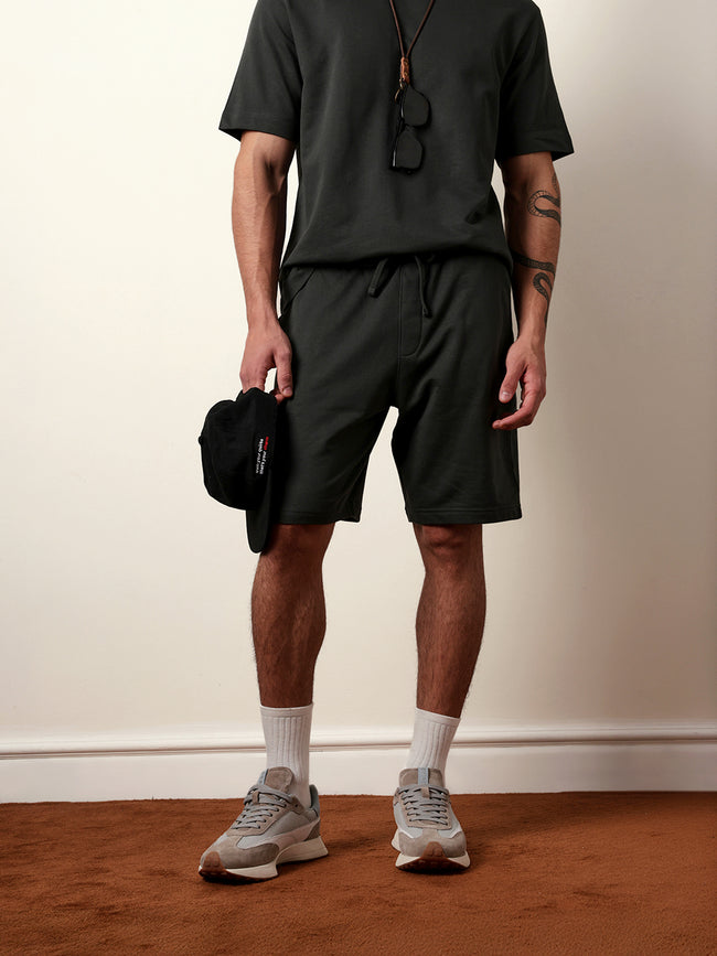 Men Solid Cotton Shorts