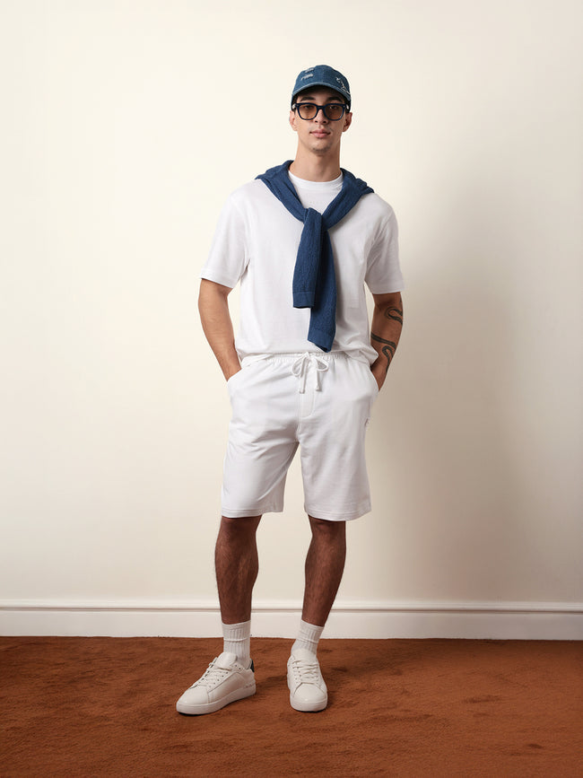 Men Solid Cotton Shorts