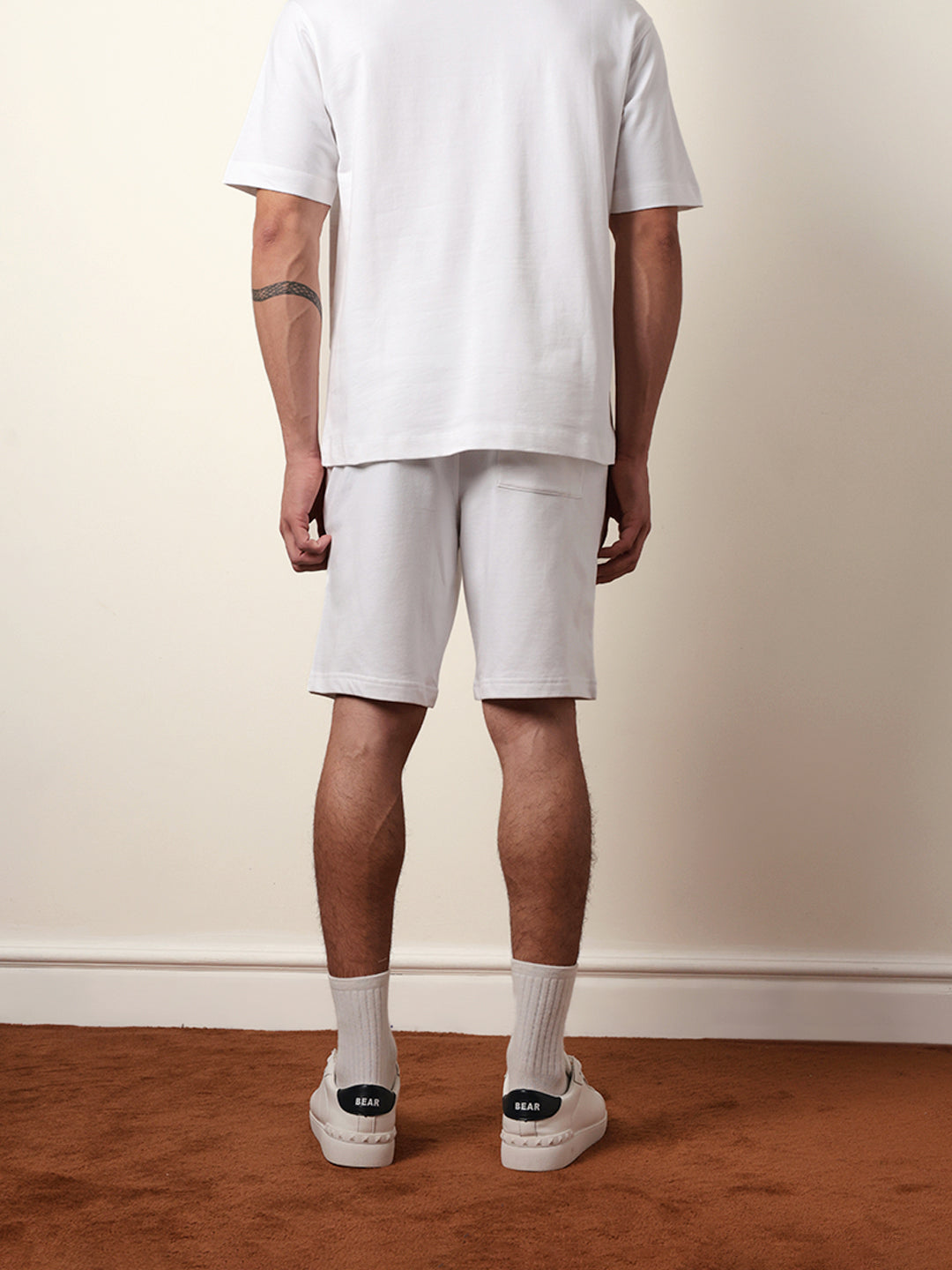 Men Solid Cotton Shorts