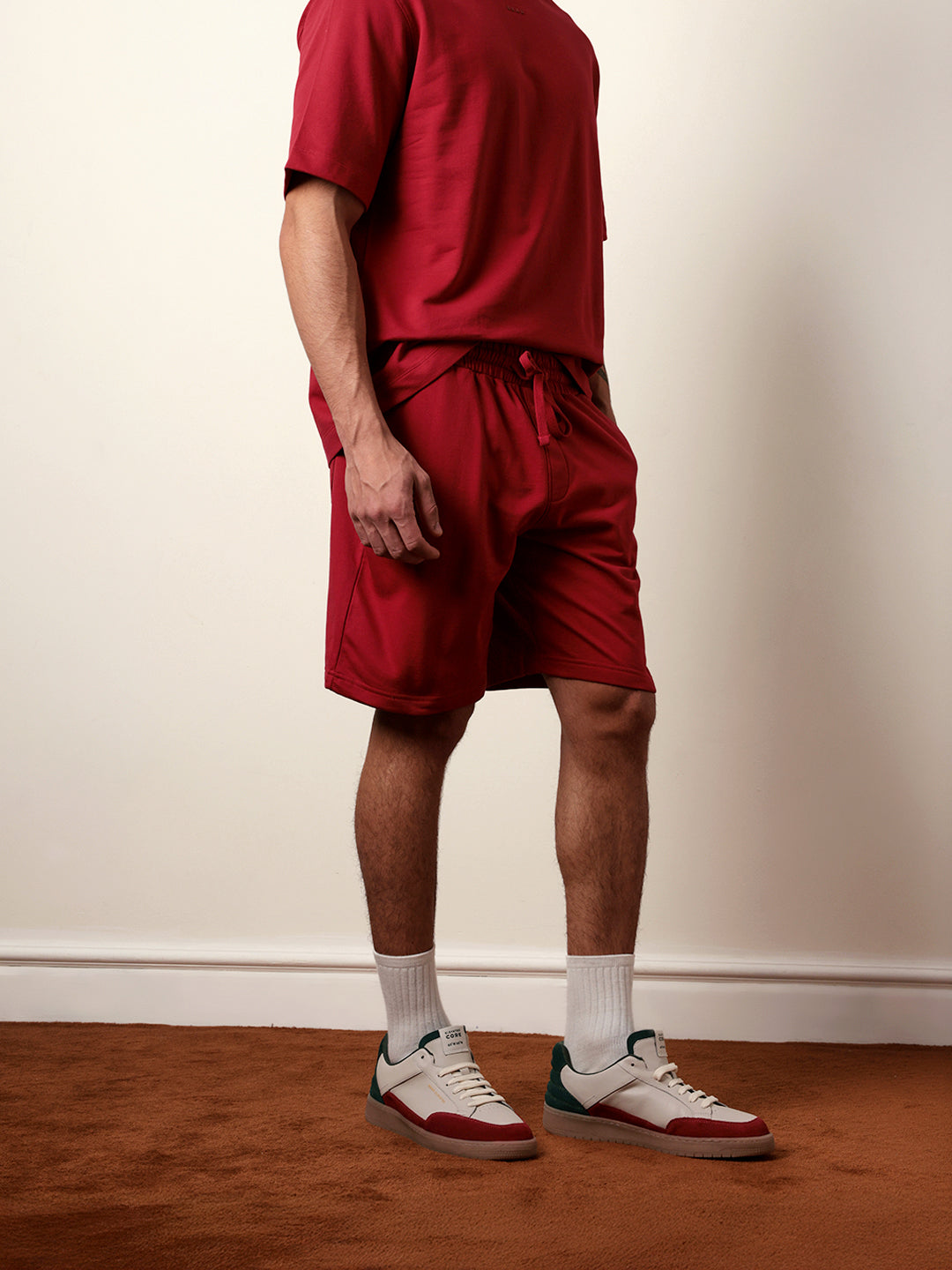 Men Solid Cotton Shorts