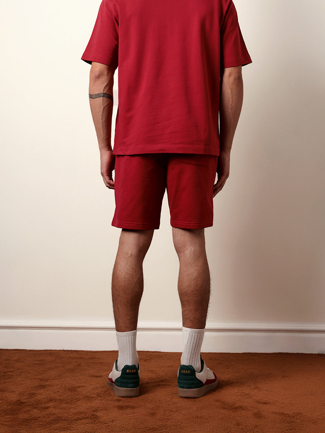 Men Solid Cotton Shorts