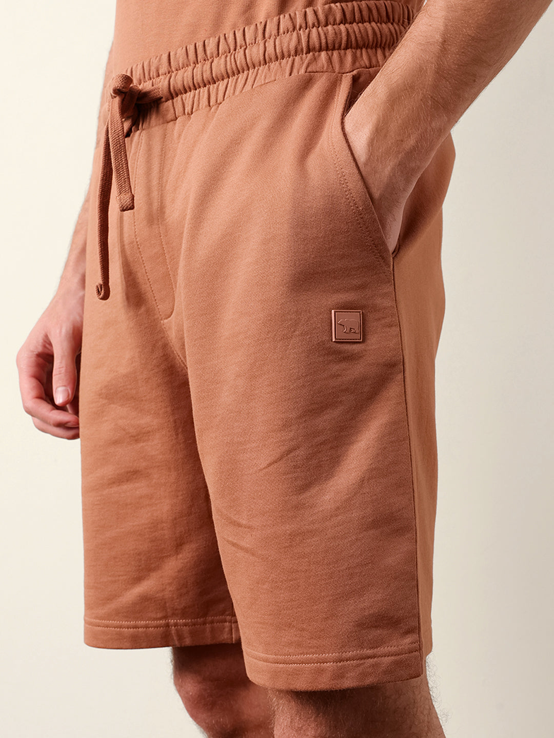 Men Solid Cotton Shorts