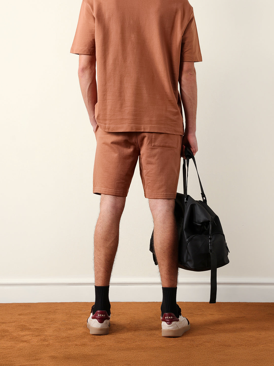 Men Solid Cotton Shorts