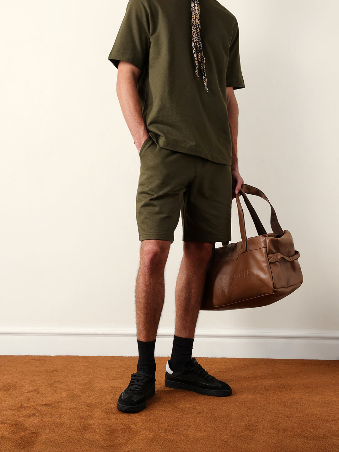 Men Solid Cotton Shorts