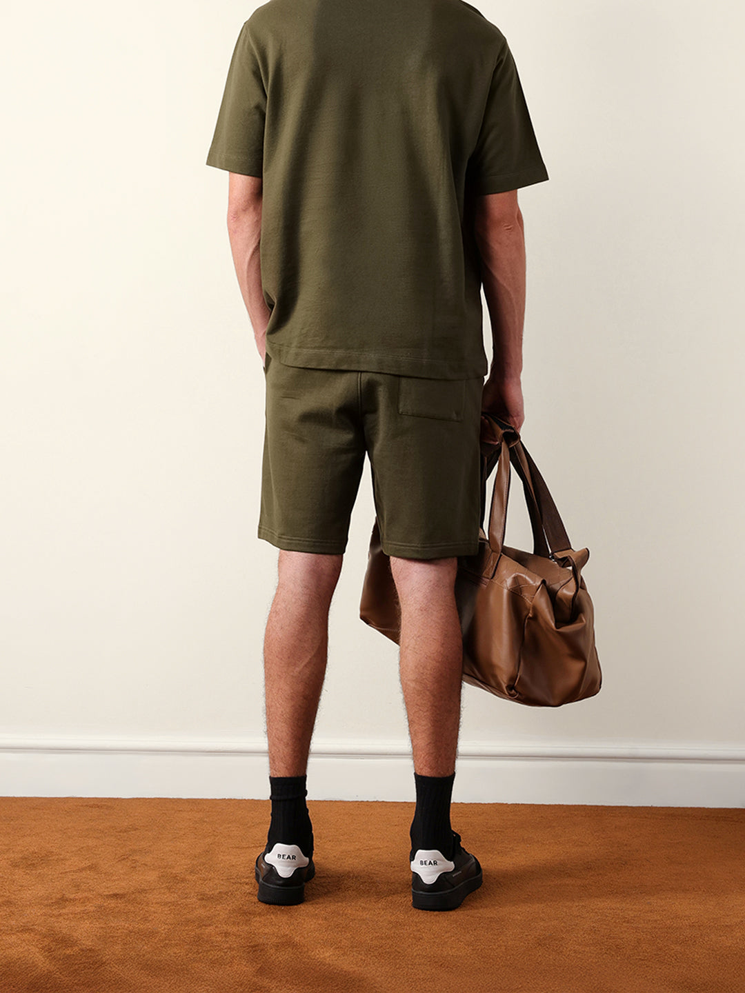 Men Solid Cotton Shorts