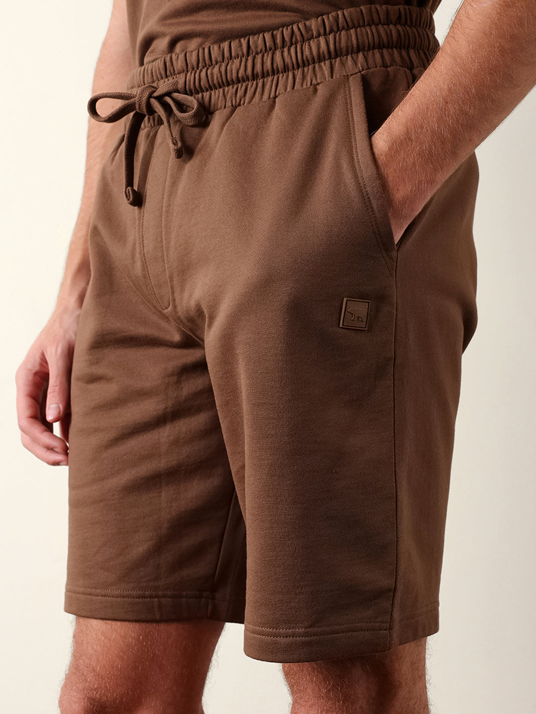 Men Solid Cotton Shorts