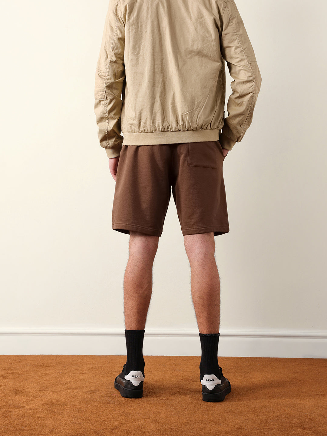 Men Solid Cotton Shorts