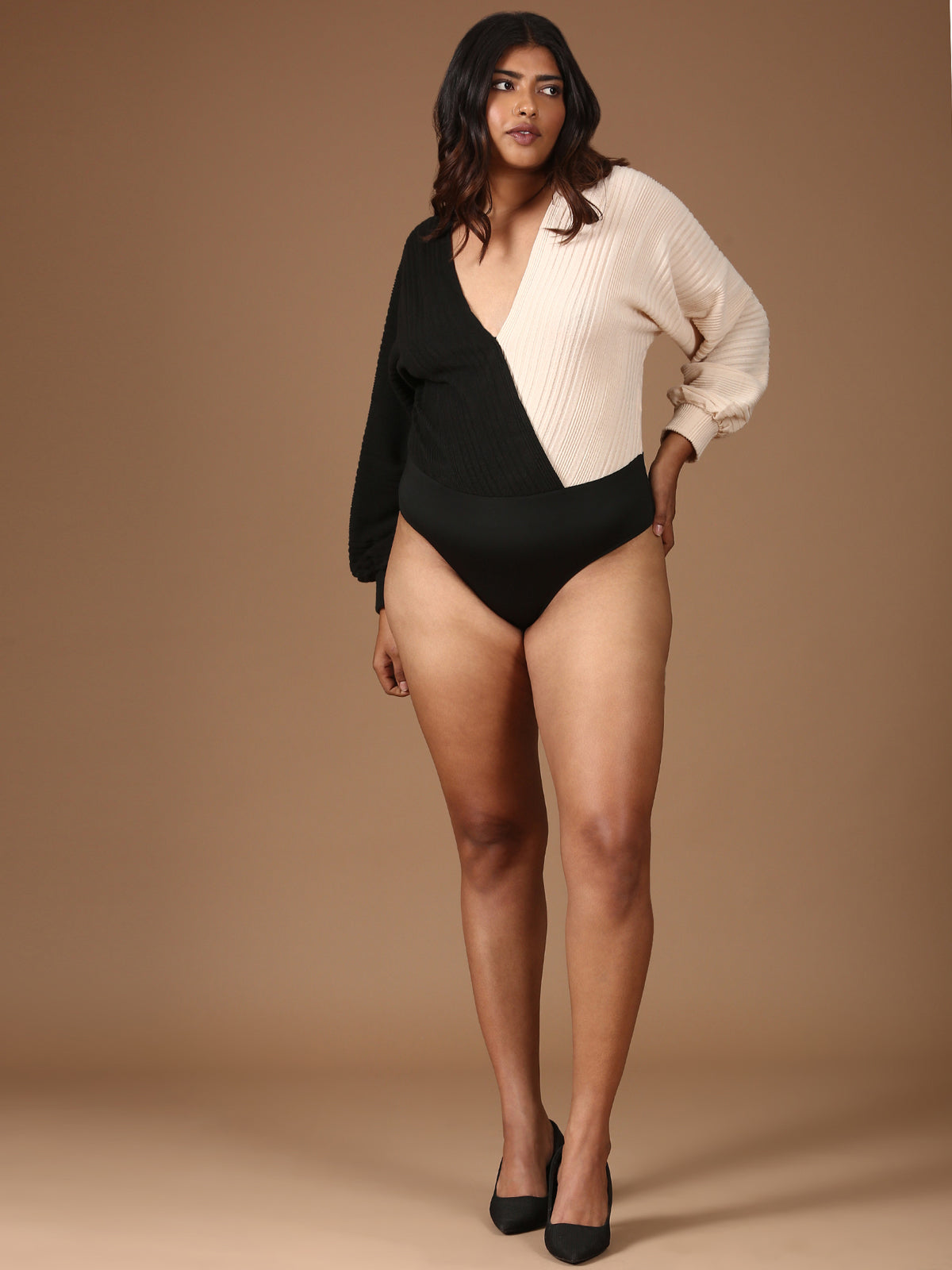 Women Knitted Bodysuit