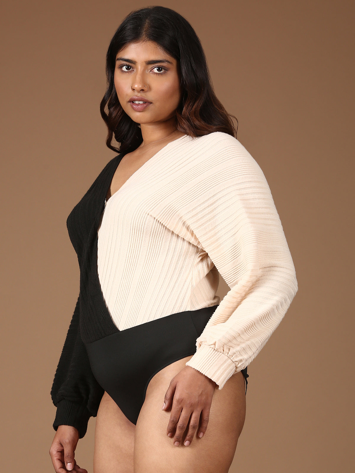 Women Knitted Bodysuit