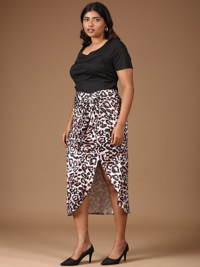 Women Slit Skirt Co-ord with Matching Top