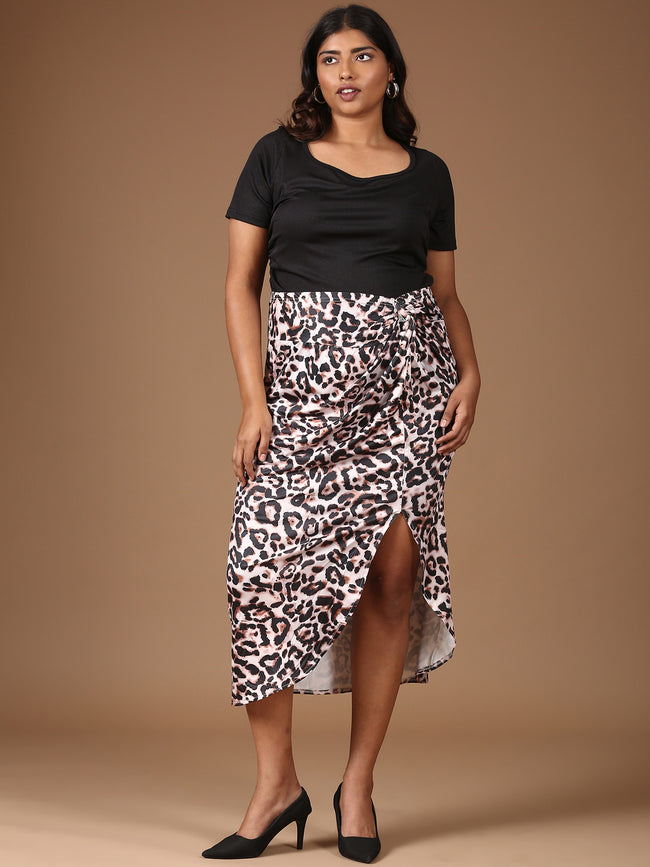 Women Slit Skirt Co-ord with Matching Top