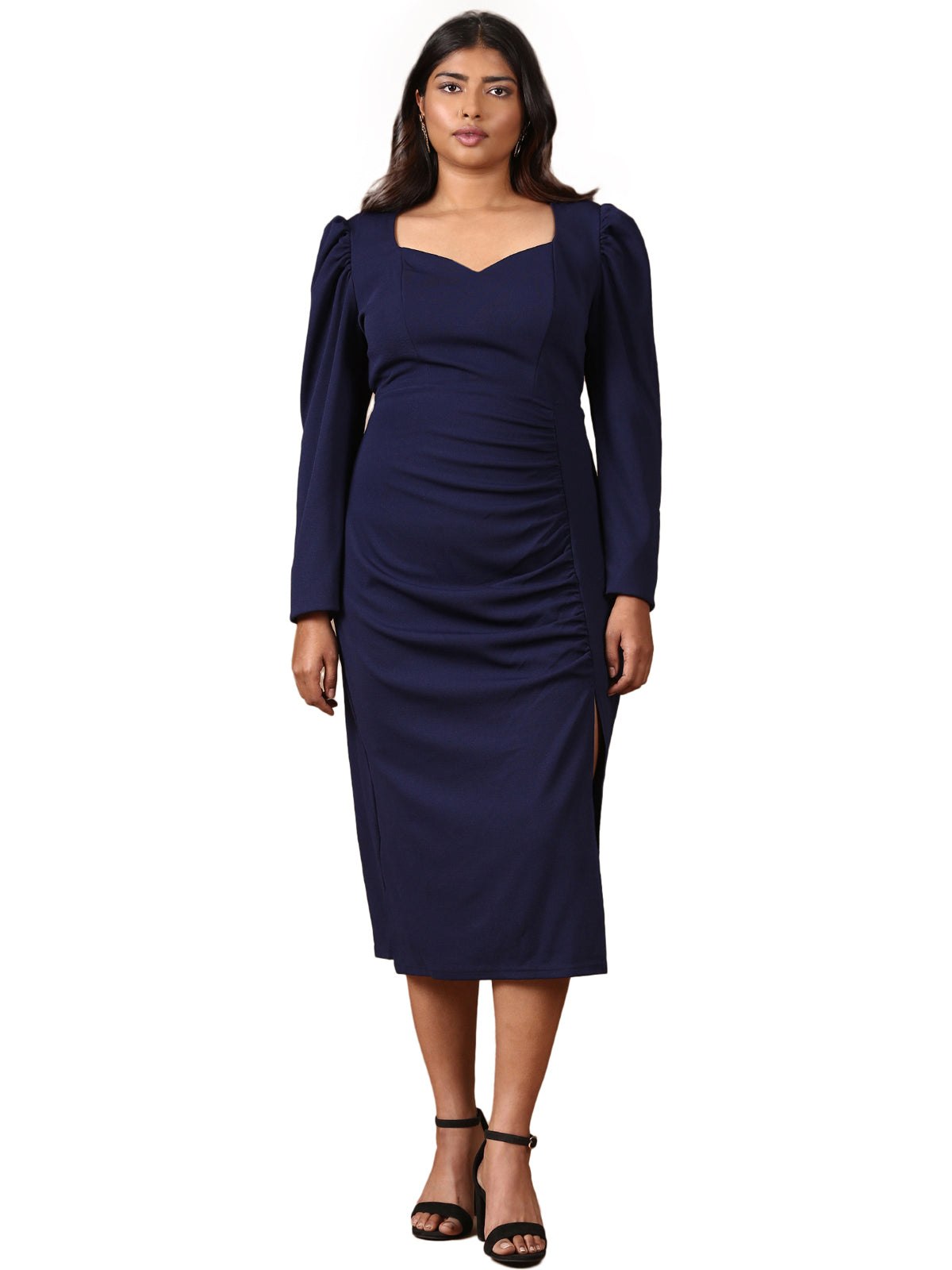 Women Navy Bodycon Dress
