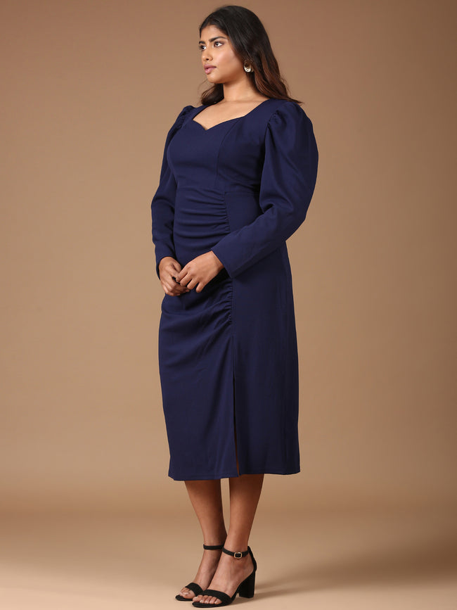 Women Navy Bodycon Dress