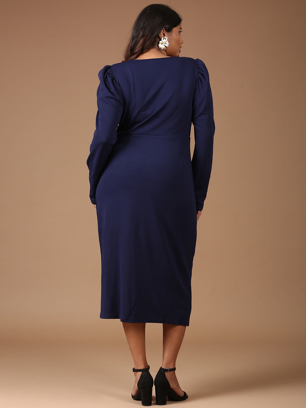 Women Navy Bodycon Dress