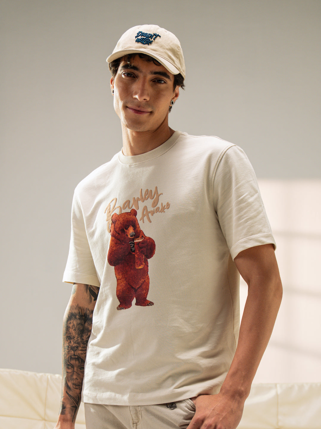 Men Cotton Graphic Printed Tshirt