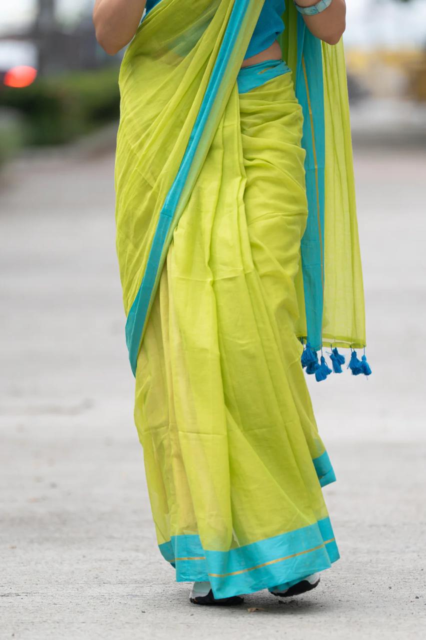 Women Pure Cotton Handwoven Saree