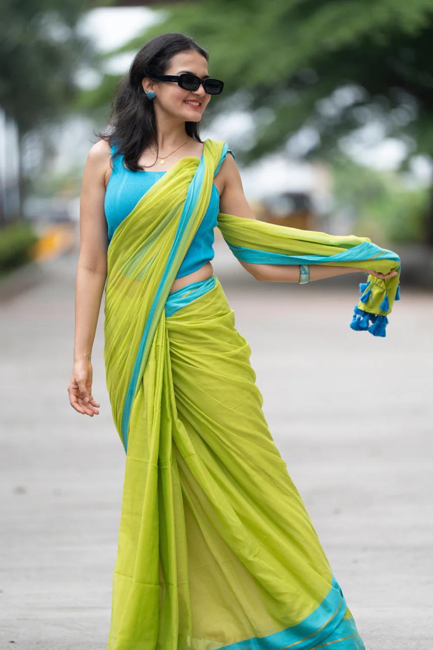 Women Pure Cotton Handwoven Saree