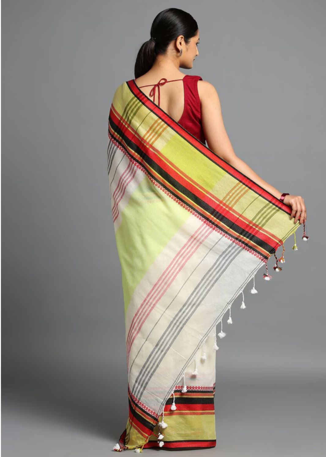 Women Pure Cotton Handwoven Saree