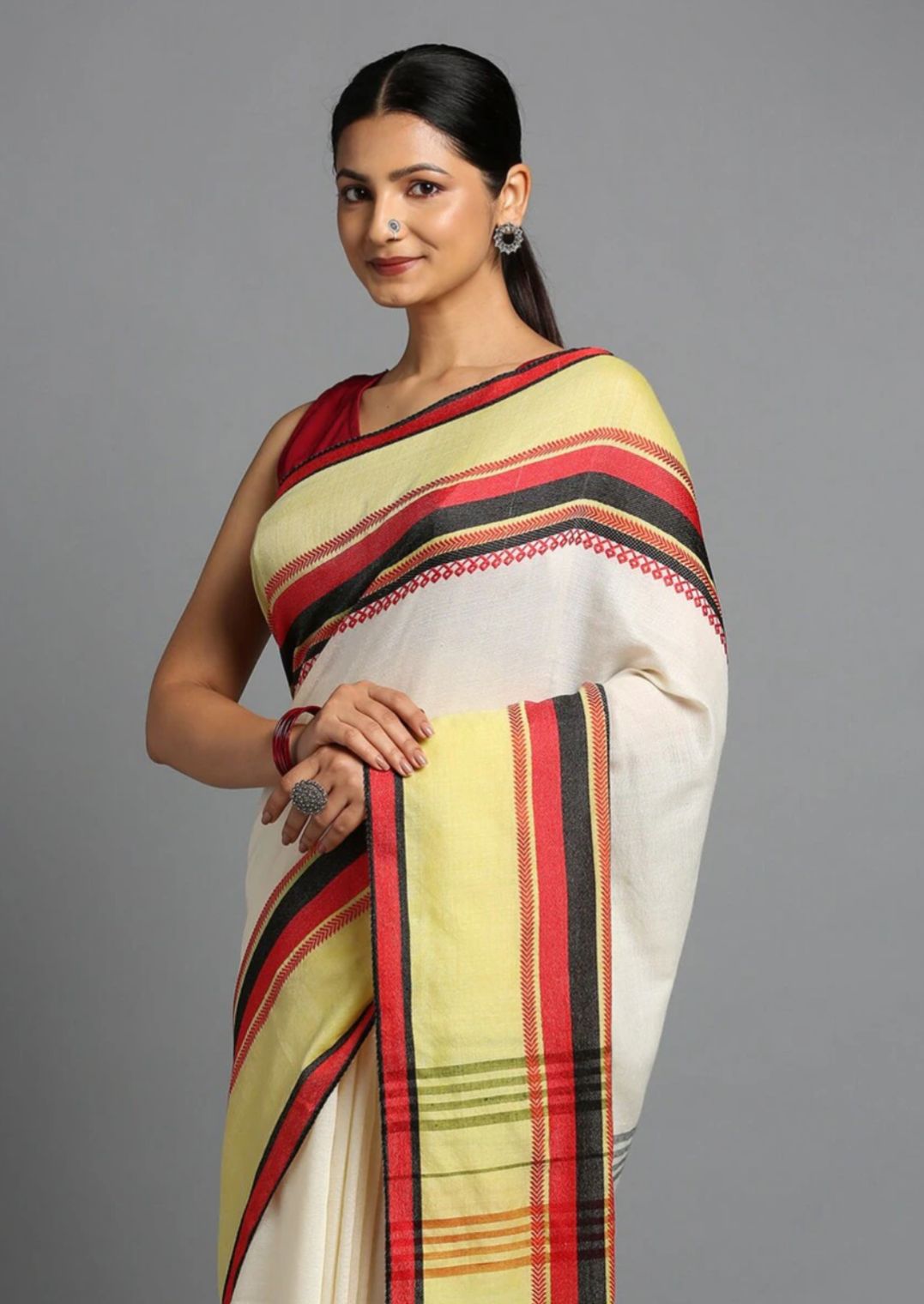 Women Pure Cotton Handwoven Saree