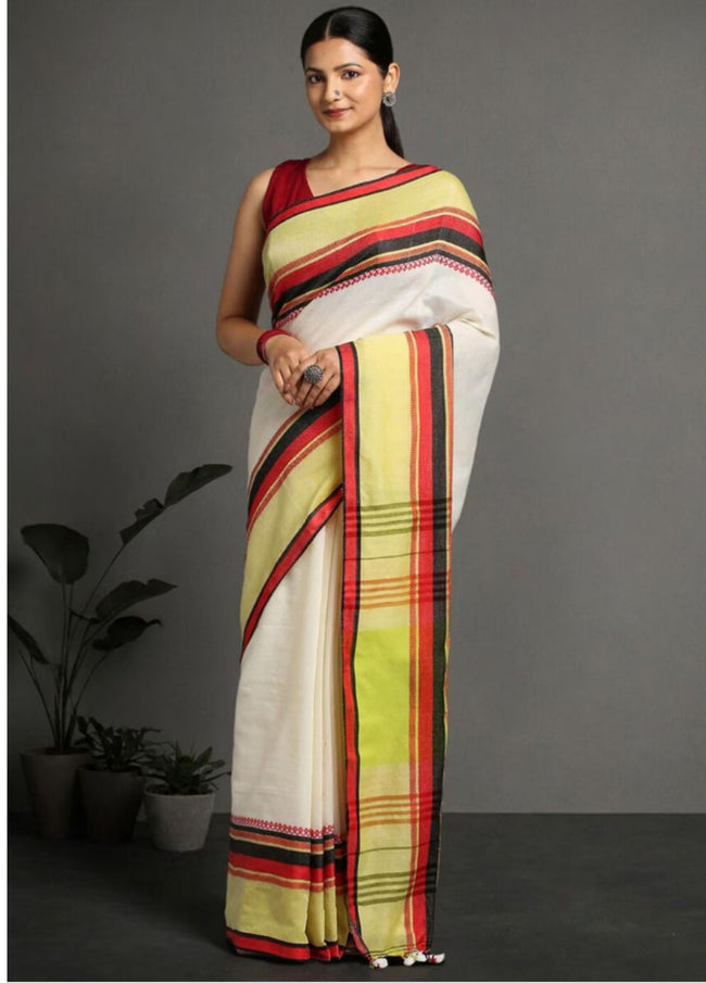 Women Pure Cotton Handwoven Saree