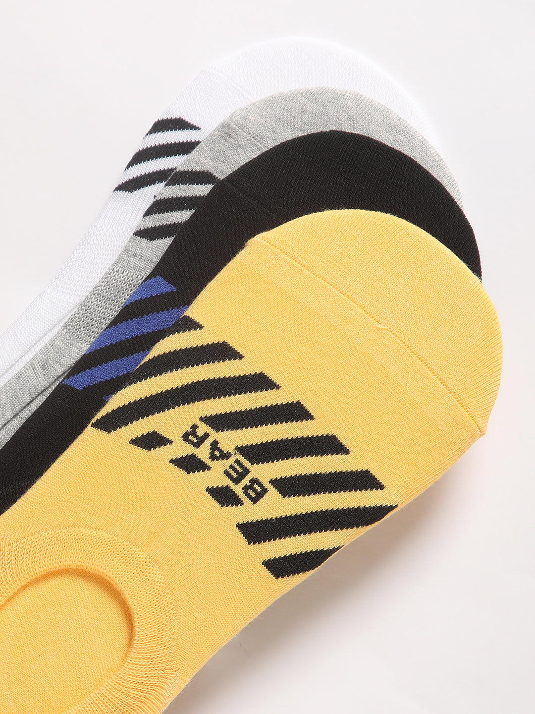 Men Pack of-4 Striped Ankle Length Socks
