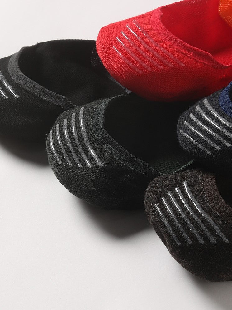 Men Pack of-5 Colour blocked Ankle Length Socks
