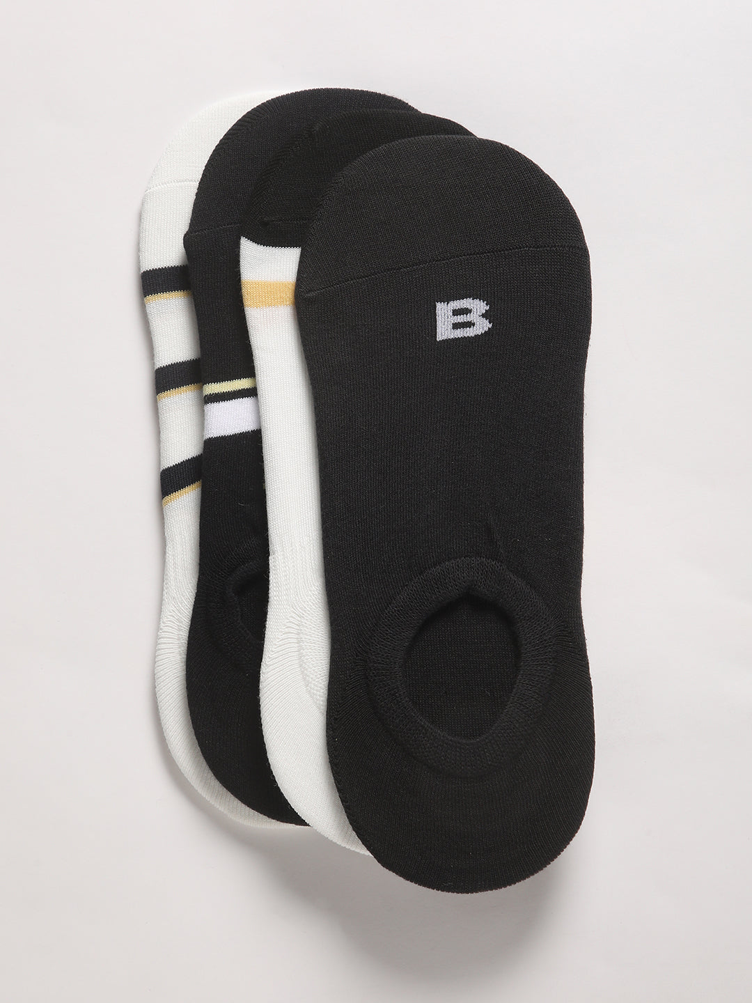 Men Pack of-4 Colour blocked Ankle Length Socks