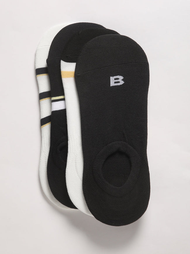 Men Pack of-4 Colour blocked Ankle Length Socks