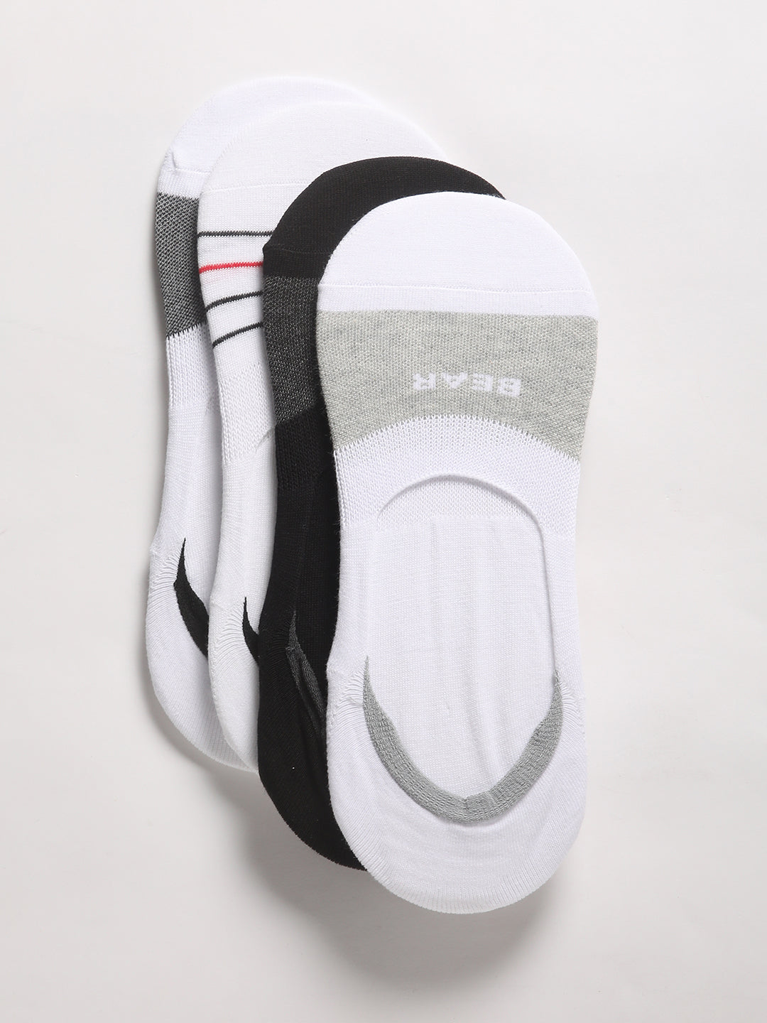 Men Pack of-4 Colour blocked Ankle Length Socks