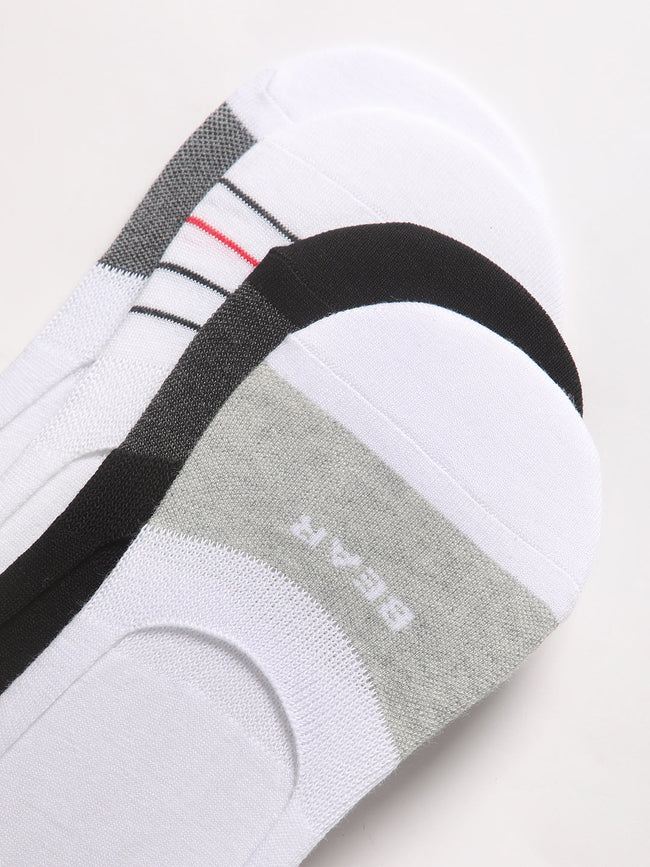 Men Pack of-4 Colour blocked Ankle Length Socks