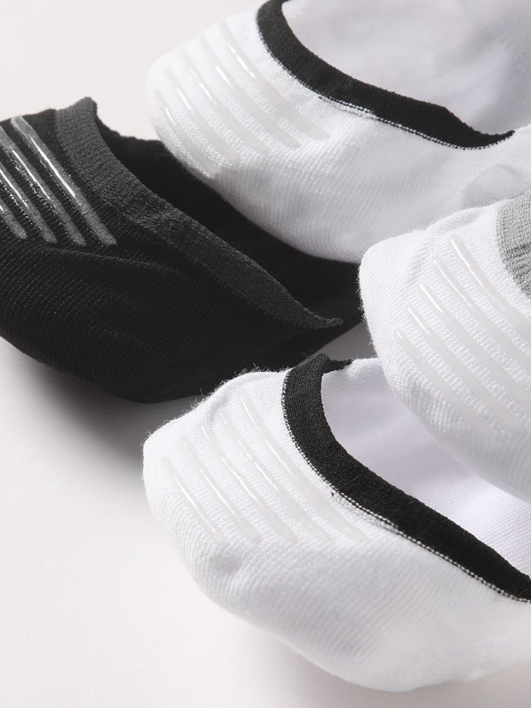 Men Pack of-4 Colour blocked Ankle Length Socks
