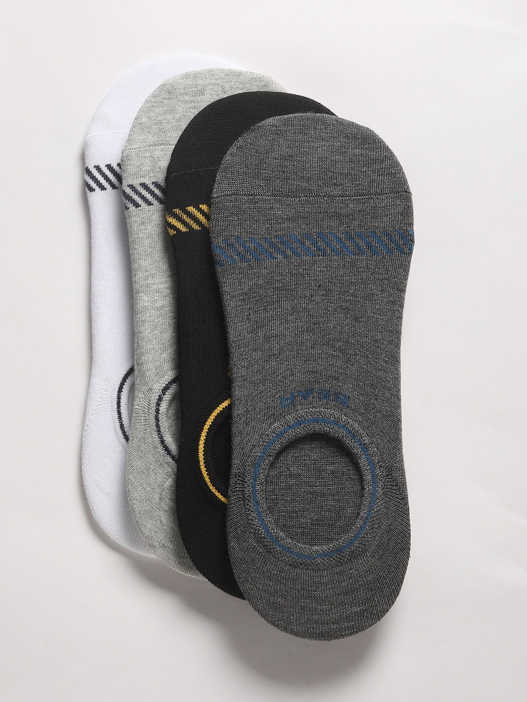 Men Pack of-4 Striped Ankle Length Socks