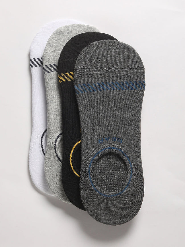 Men Pack of-4 Striped Ankle Length Socks
