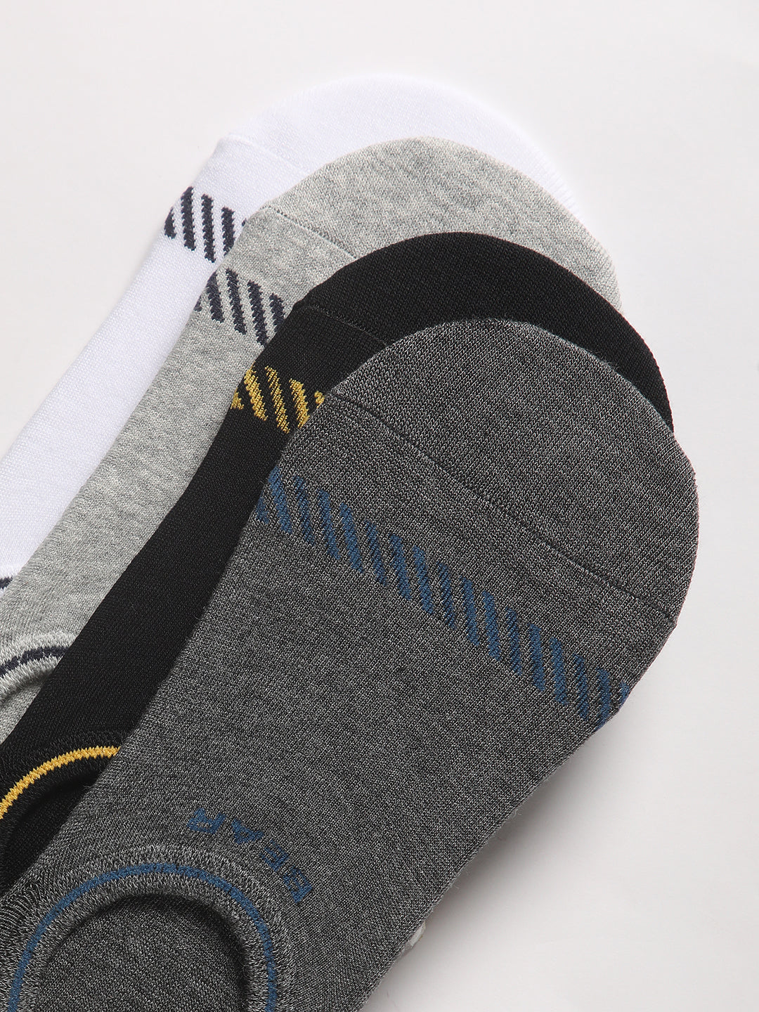 Men Pack of-4 Striped Ankle Length Socks