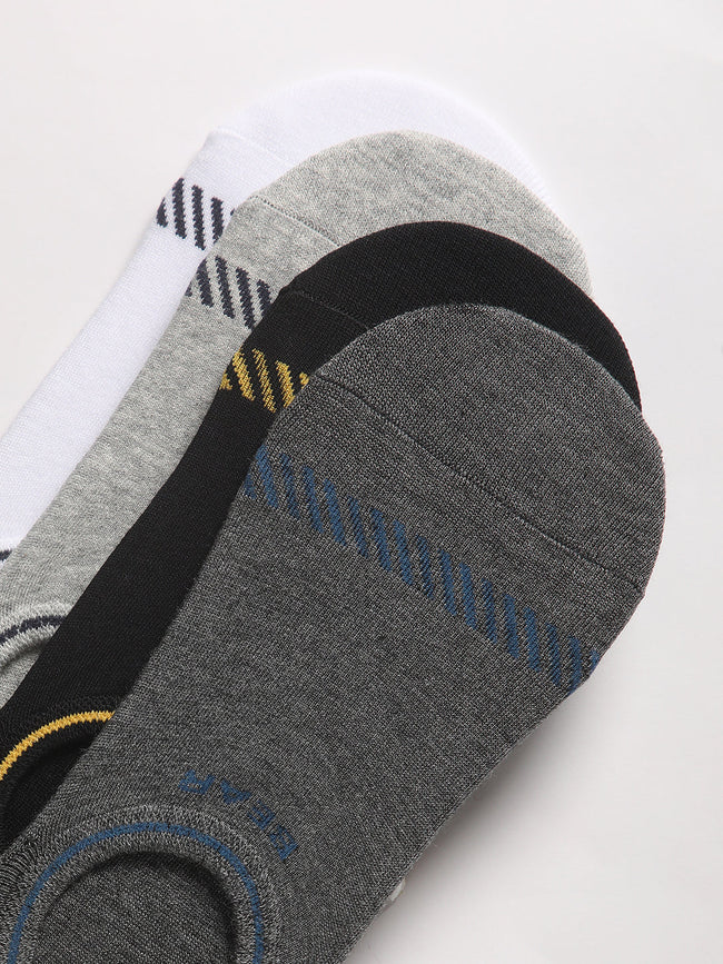 Men Pack of-4 Striped Ankle Length Socks