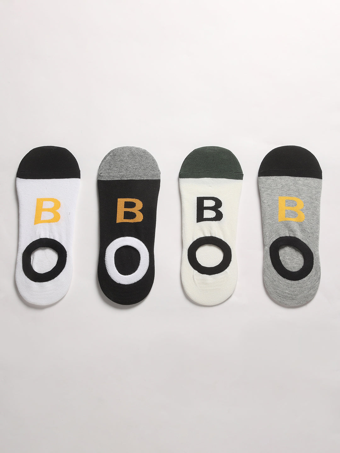 Men Pack of 4 Printed Ankle Length Socks