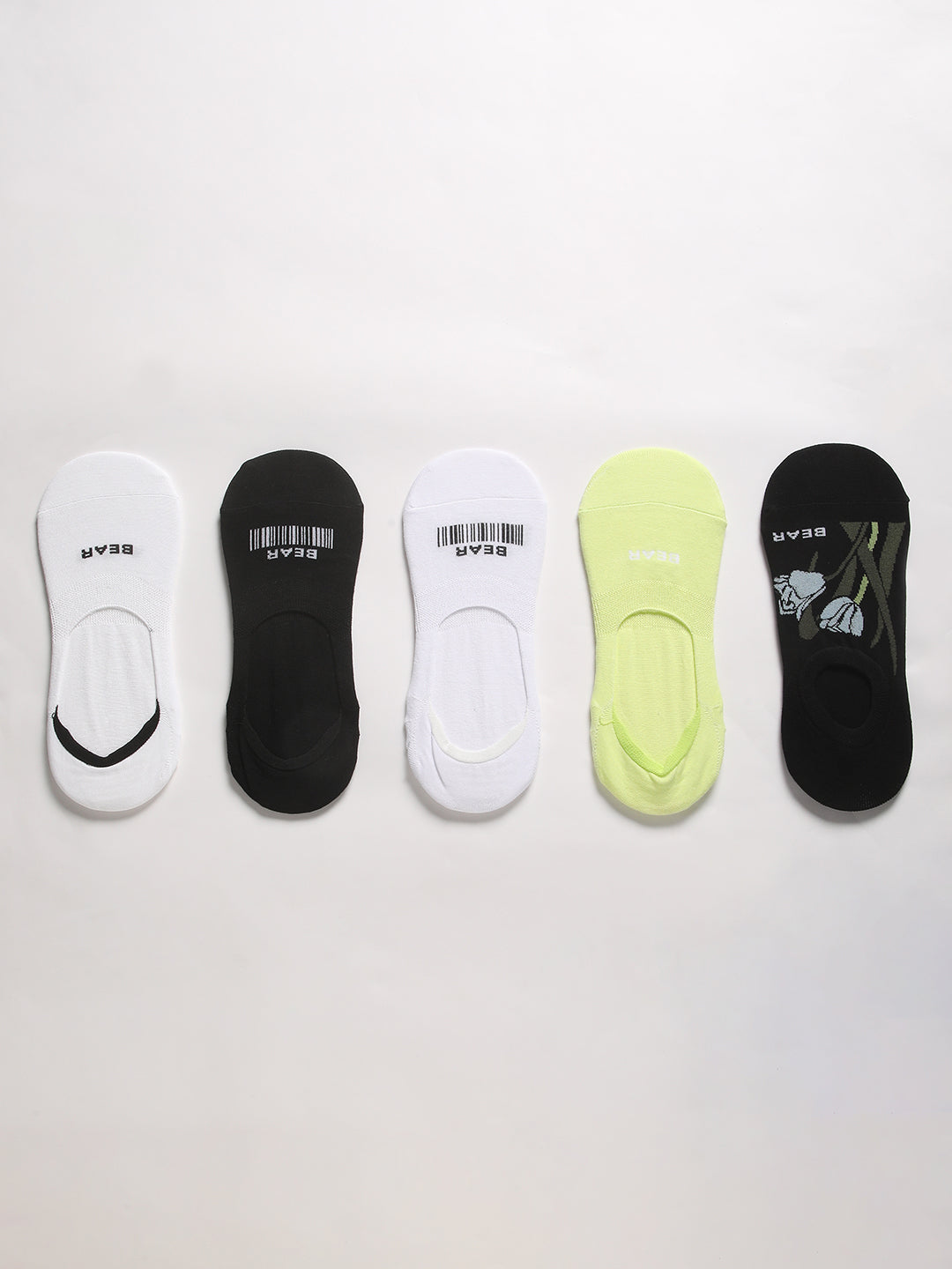 Men Pack of-5 Printed Ankle Length Socks