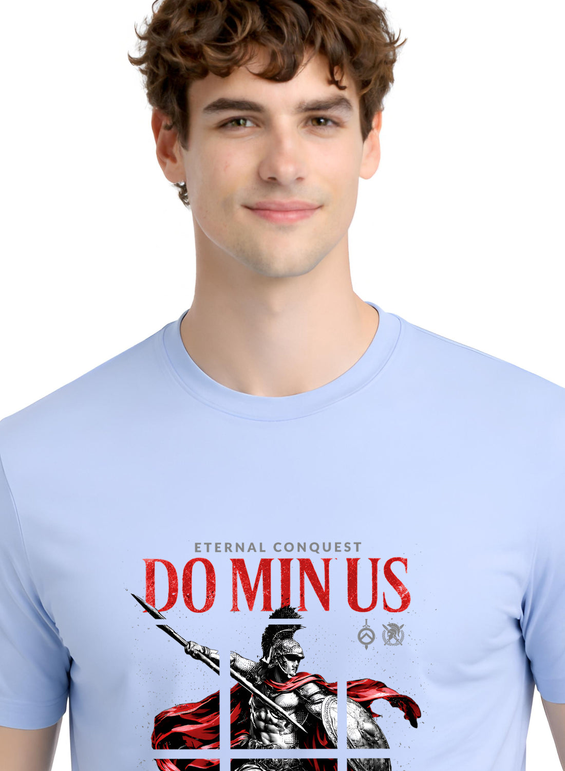 Men Blue Printed Casual T-Shirt