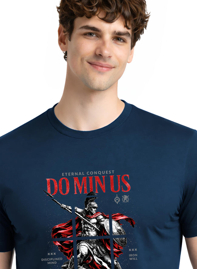 Men Teal Printed Casual T-Shirt