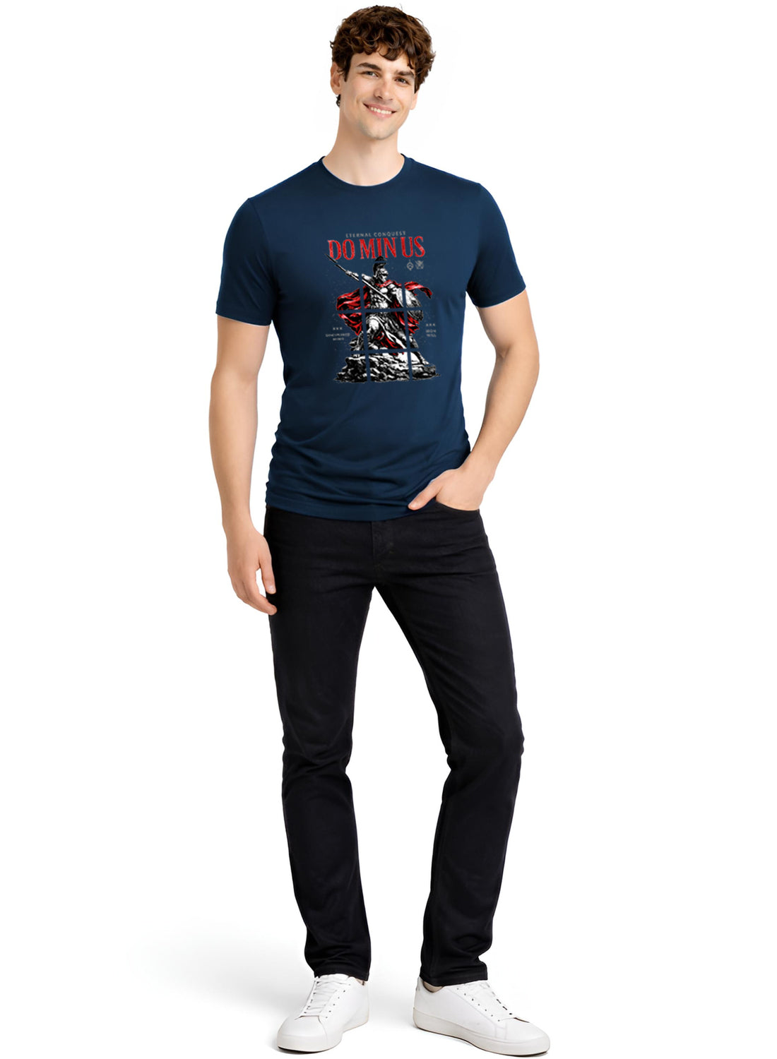 Men Teal Printed Casual T-Shirt