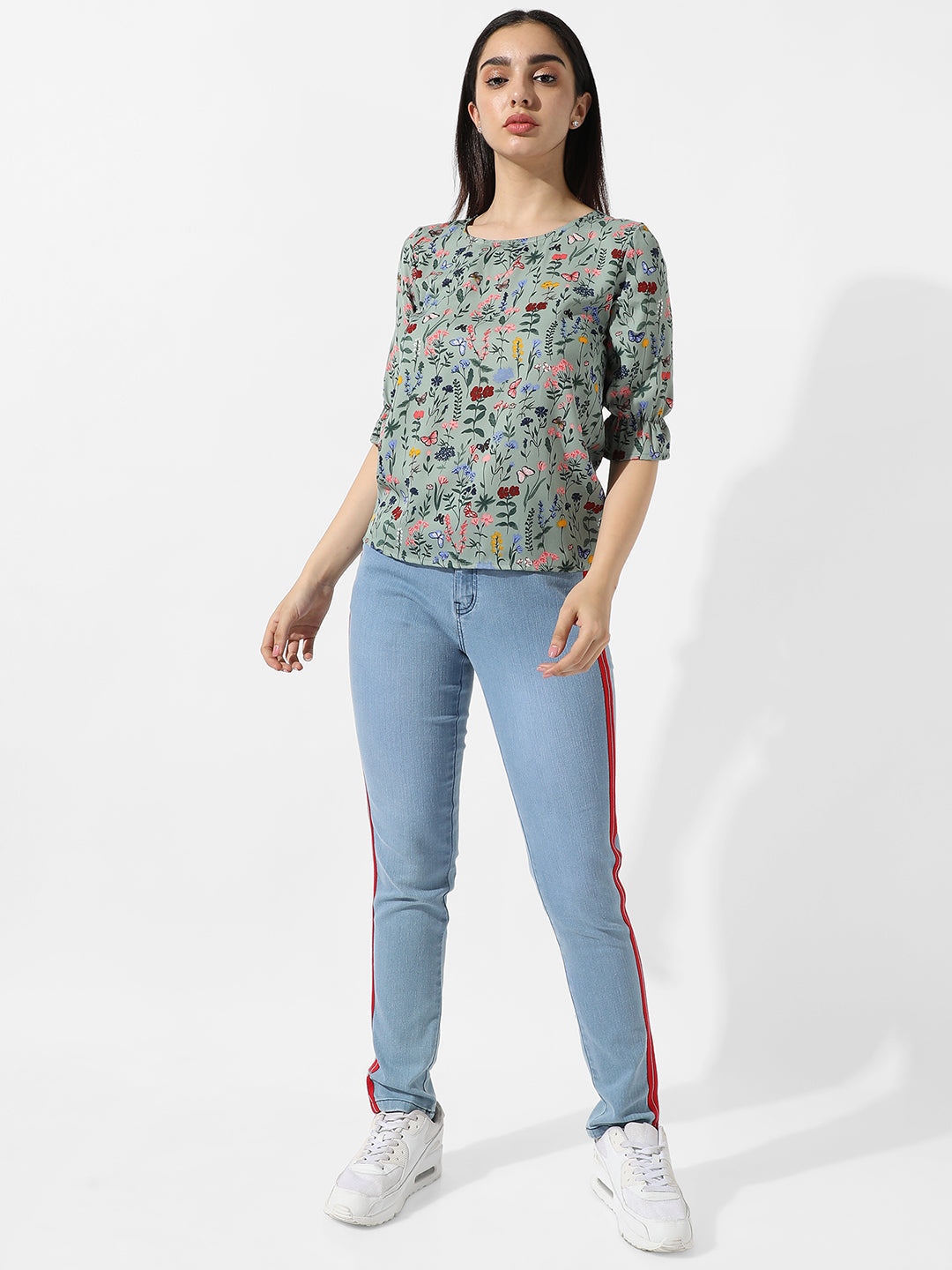 Women Multi Botanical Print Top