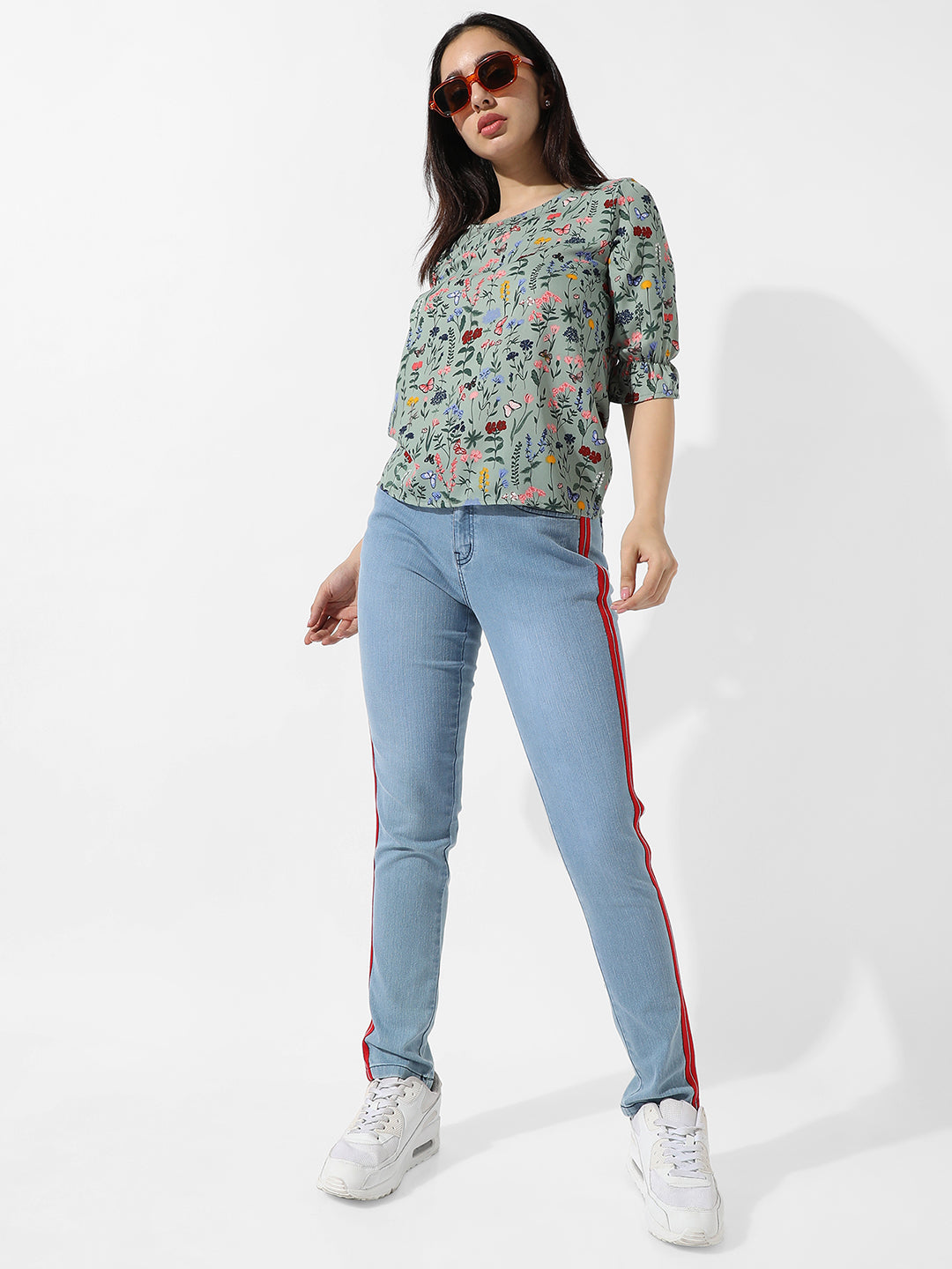 Women Multi Botanical Print Top